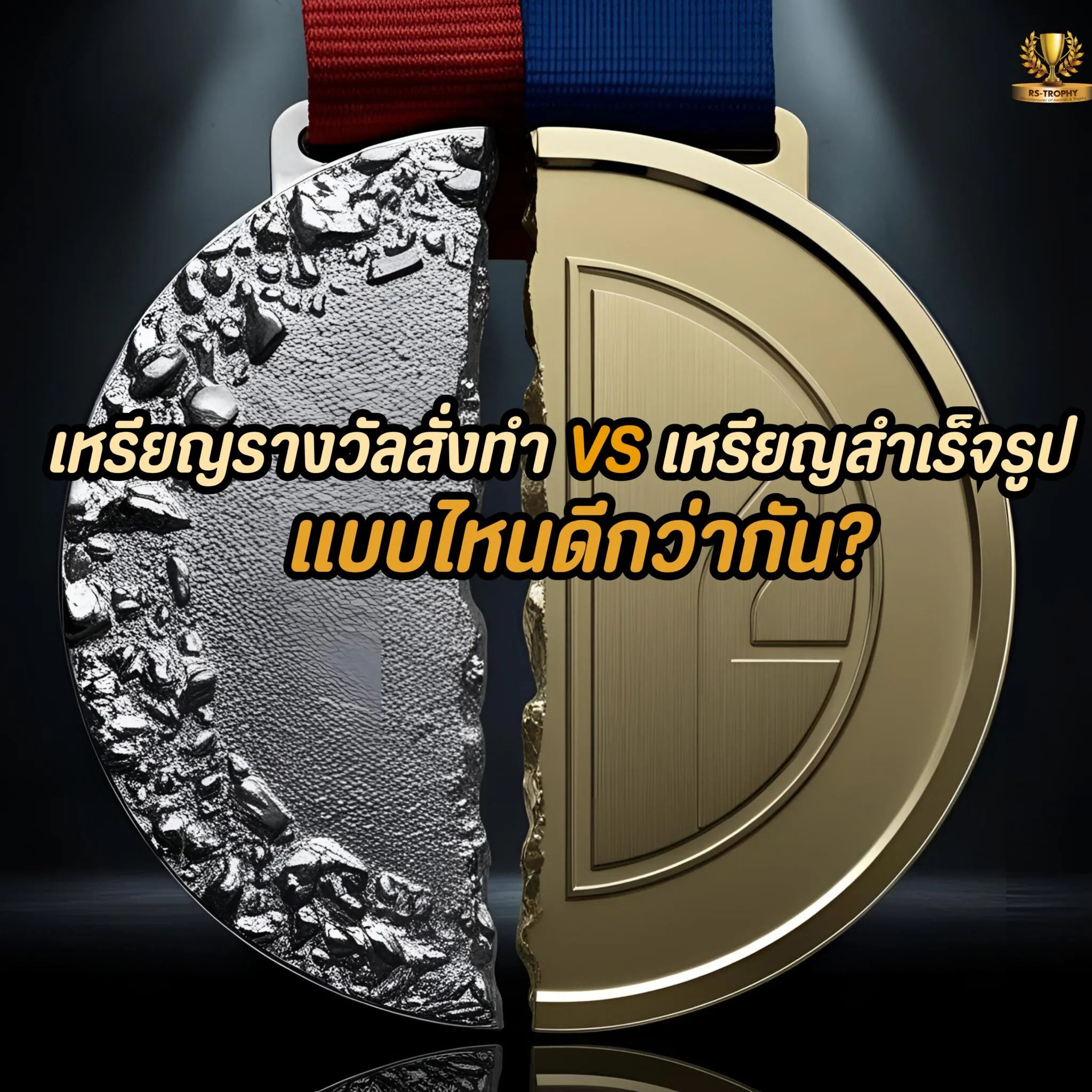 เหรียญรางวัลสั่งทำ VS เหรียญสำเร็จรูป: เลือกแบบไหนดีกว่ากัน?