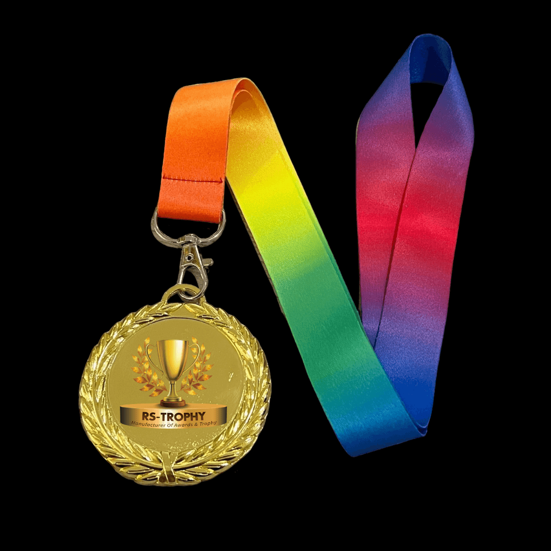 เหรียญรางวัลโลหะสำเร็จรูป: เหรียญรางวัลโลหะสีทองเงา