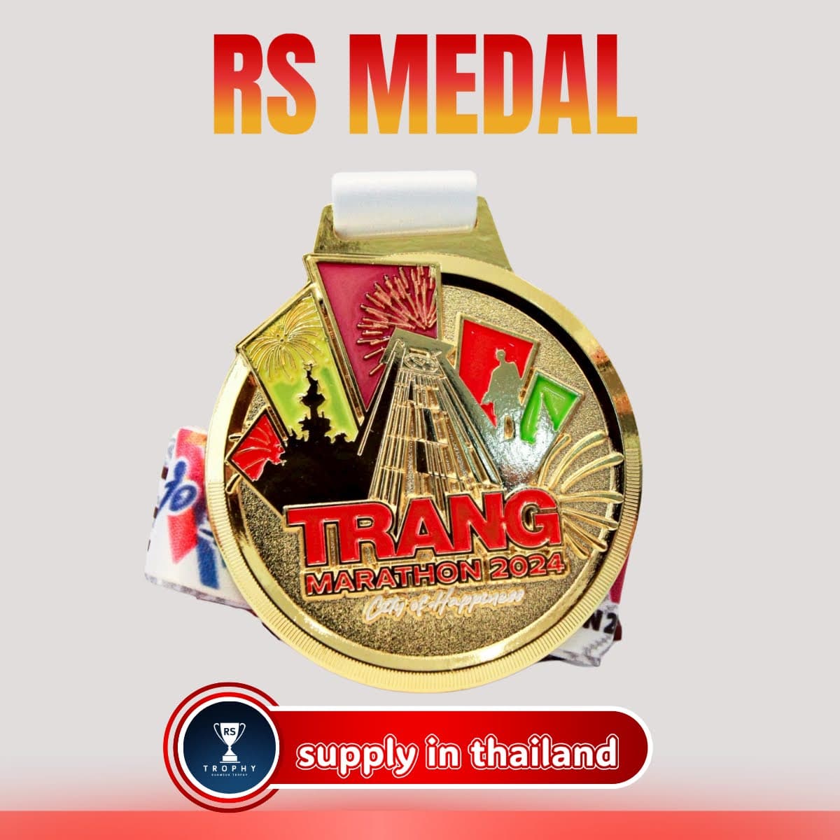 เหรียญรางวัลซิงค์อัลลอย: THANG MARATHON 2024
