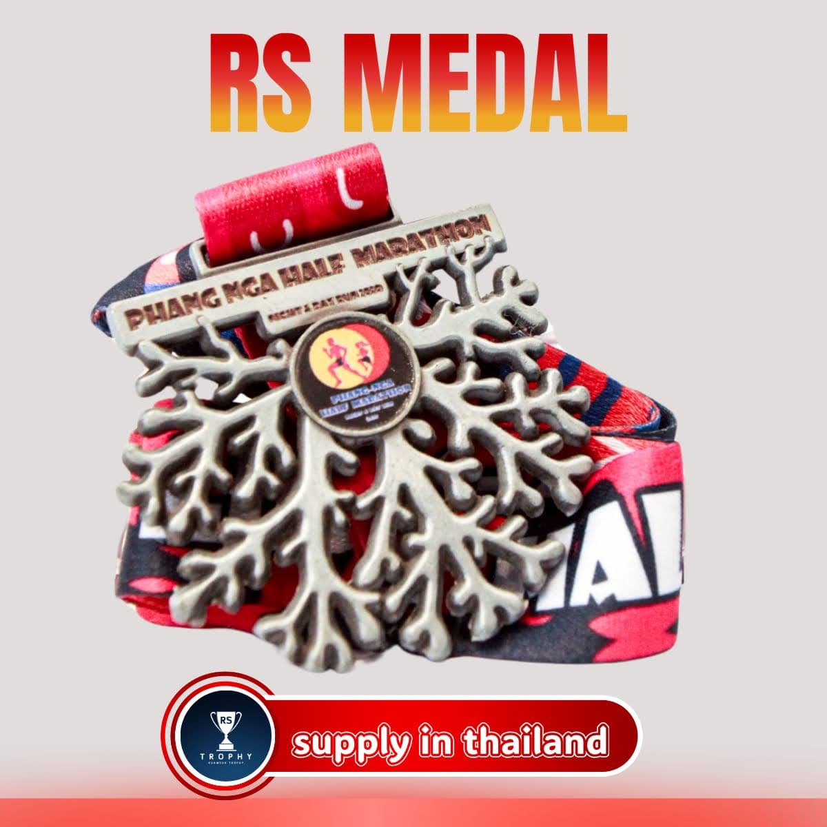 เหรียญรางวัลซิงค์อัลลอย: PHANG NGA HALF MARATHON 2020